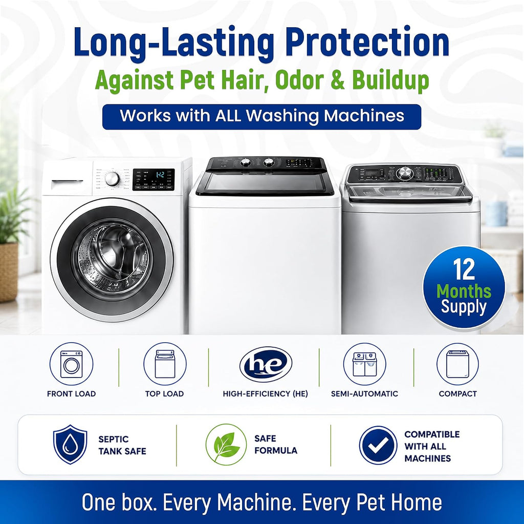 Deep Clean Washing Machine Cleaner Enzyme Pet Hair Dissolver