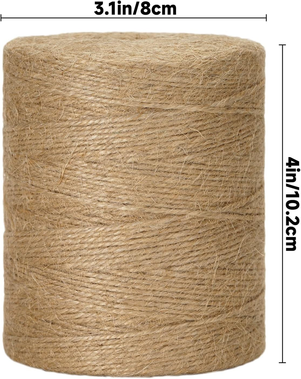 Natural Jute Twine String - 984 Feet 2mm Twine String for Crafts
