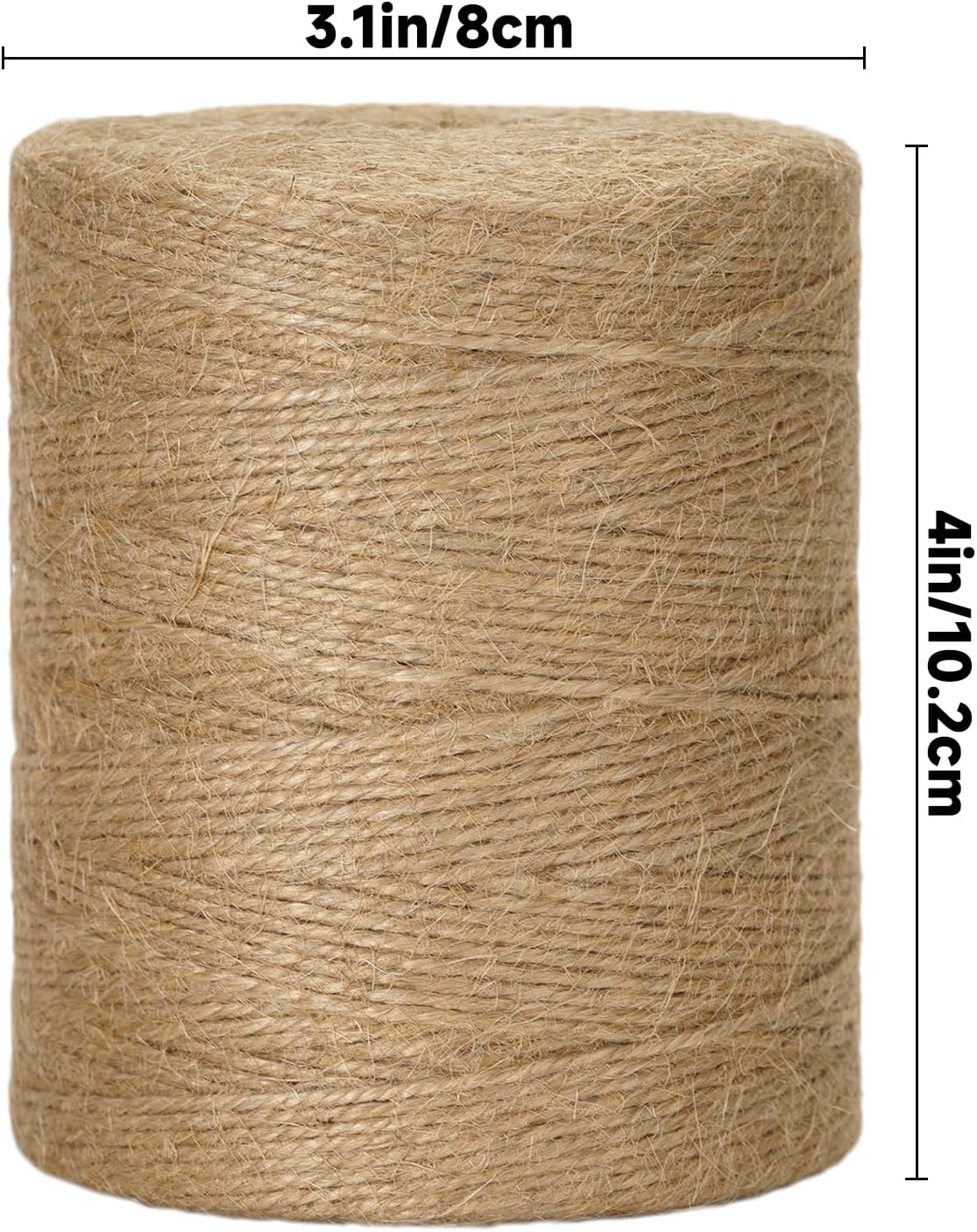 Natural Jute Twine String - 984 Feet 2mm Twine String for Crafts