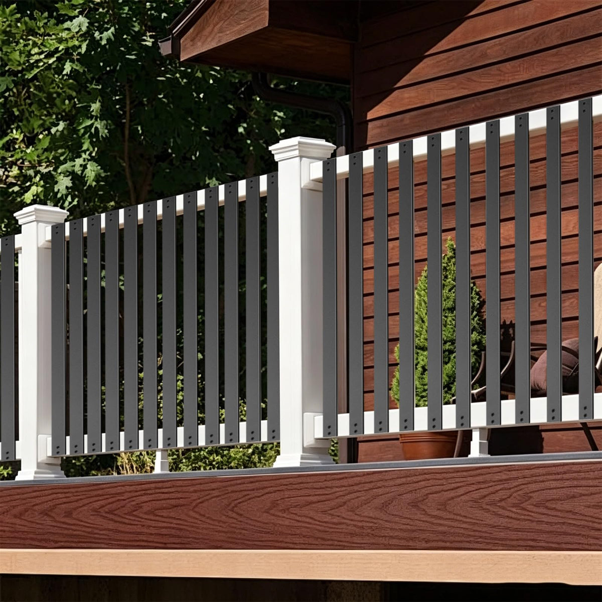 51 Pack Deck Balusters, 32.25"X1",Flat Baluster with Screws