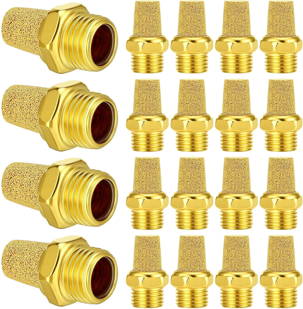 20 Pcs Air Pneumatic Mufflers1/4" Inch
