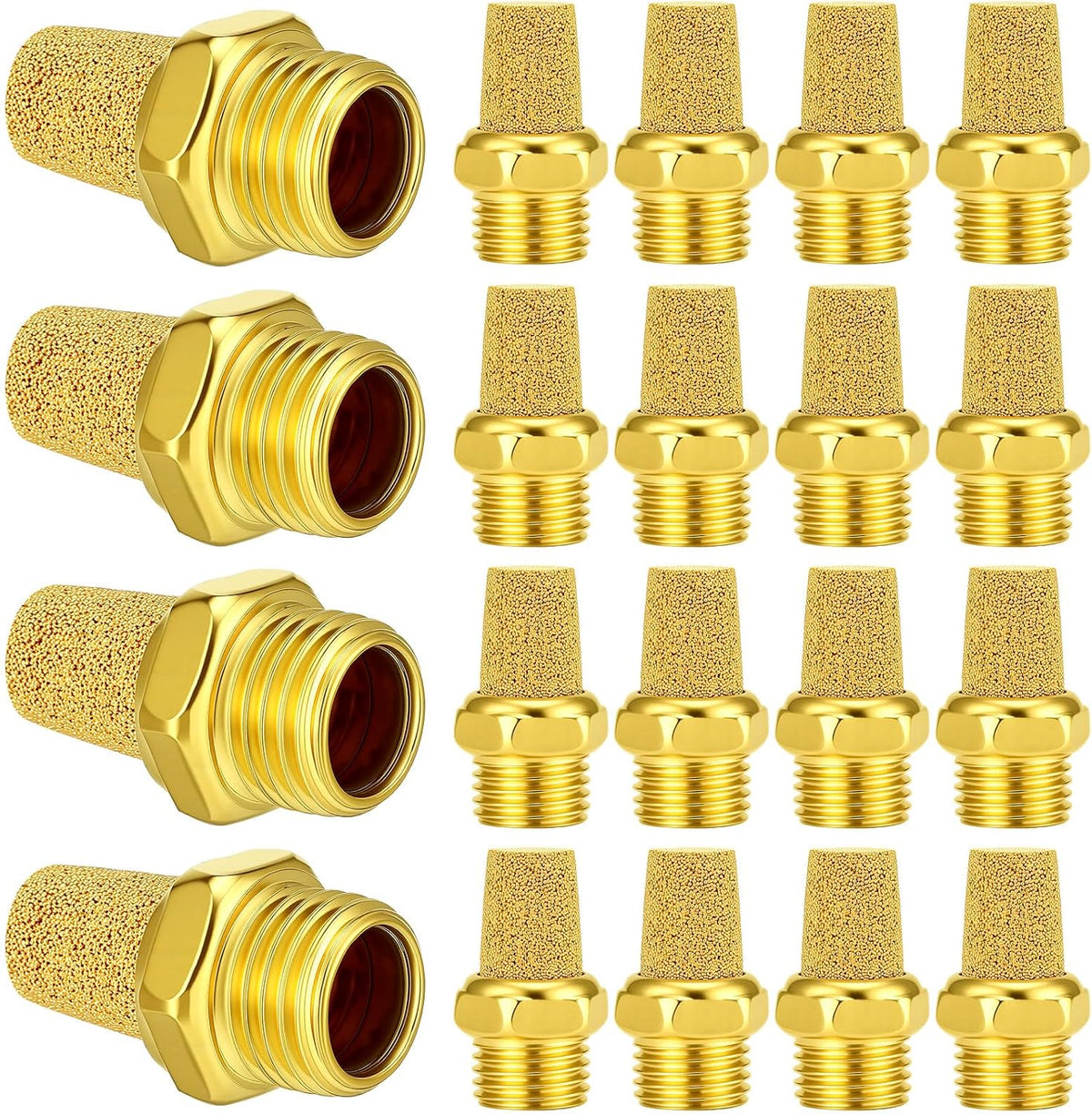 20 Pcs Air Pneumatic Mufflers1/4" Inch