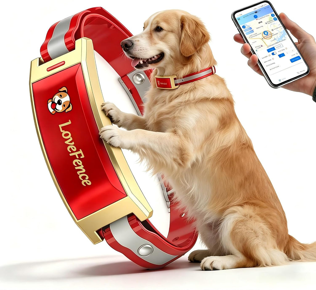 GPS Wireless Dog Fence, Dog Fence Collar, No Monthly Fee for Large Dogs