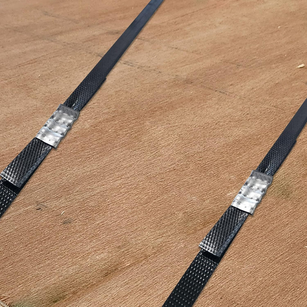 8 NET Packaging Open Strapping Seals for 3/4" Strap Width (Snap-On), High Strength Sturdy Galvanized Metal Heavy Duty