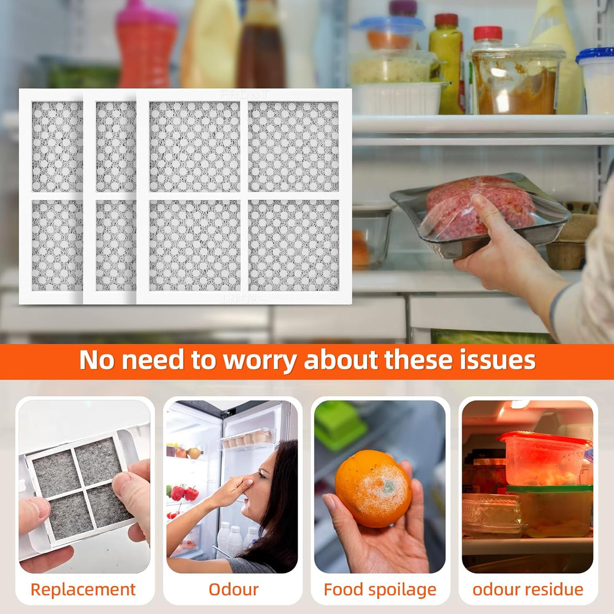 LRMXS2806S LFX25991ST LFXC22526S Air Filter Fit for LG Refrigerator