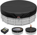 12 Ft Round Pool Cover, Solar Pool Covers for Above Ground Pools, Summer Pool Cover Protector with Cover Accessories