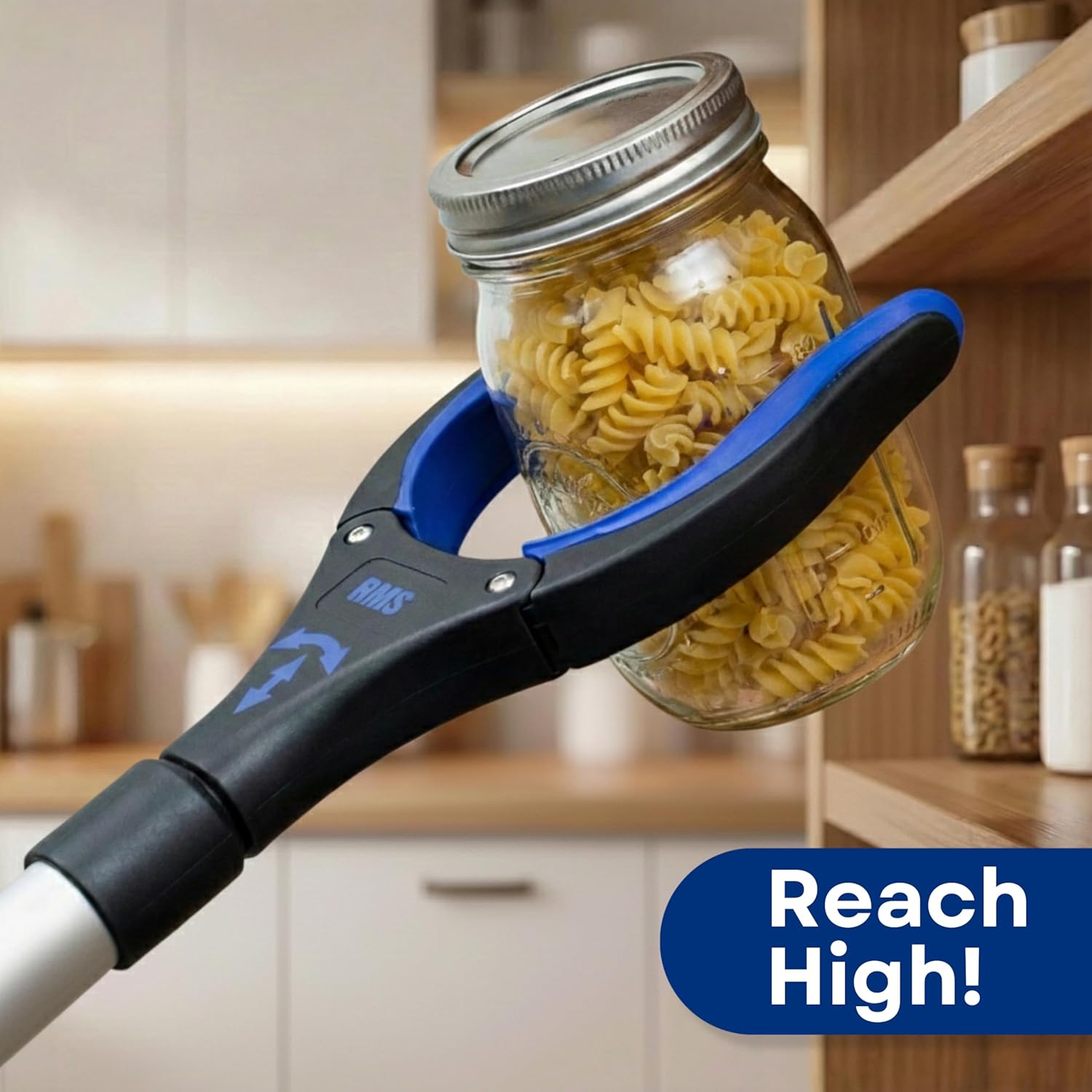 34 Inch Extra Long Reacher Grabber - Foldable Gripper and Reaching Tool with Rotating Jaw
