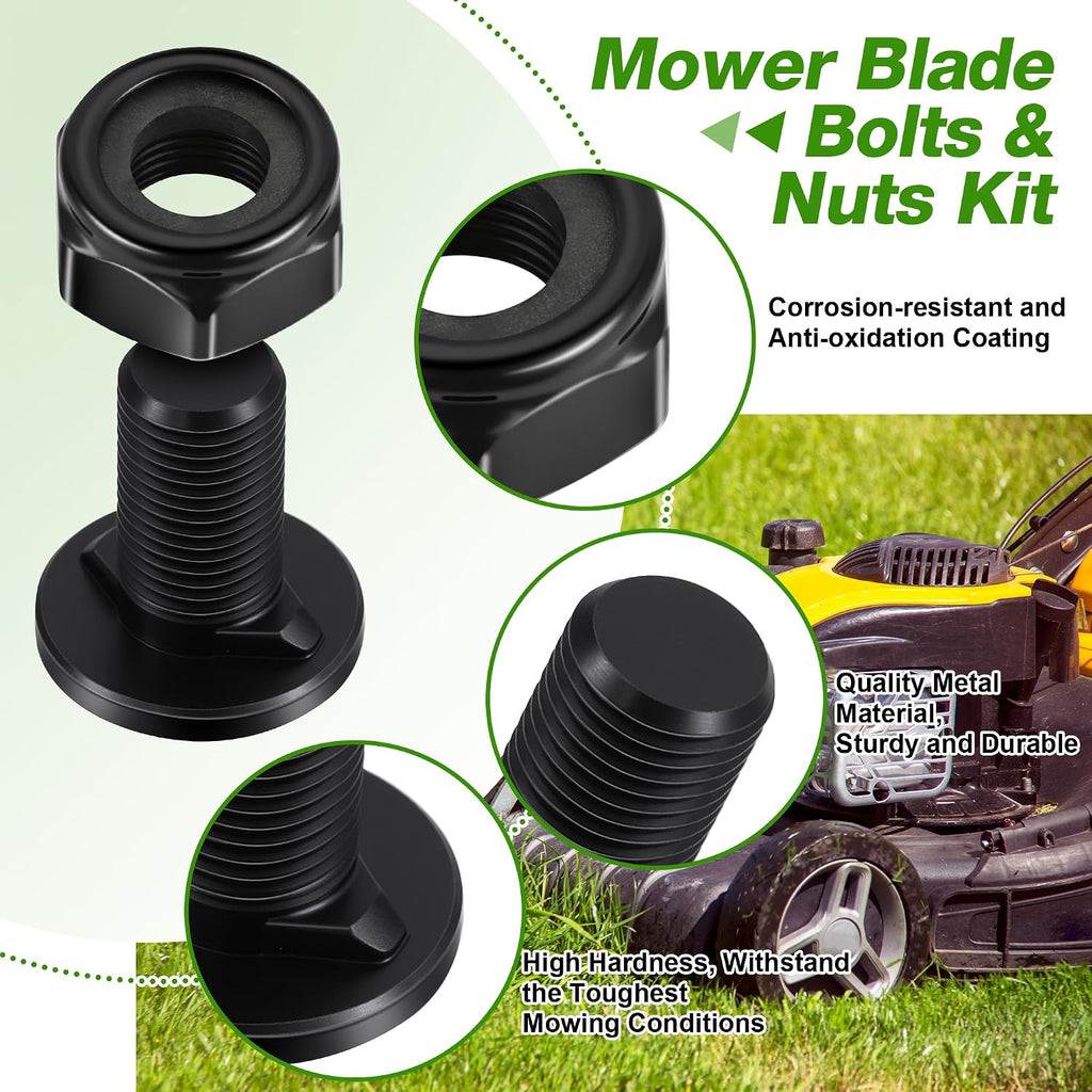 Lawn Mower Blade Part Kit, Compatible with EGO Dual Blades | Bolts, Nuts & Washer Replacement Kit, Compatible with