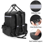 Expandable Food Delivery Backpack with 4 Cups Holder