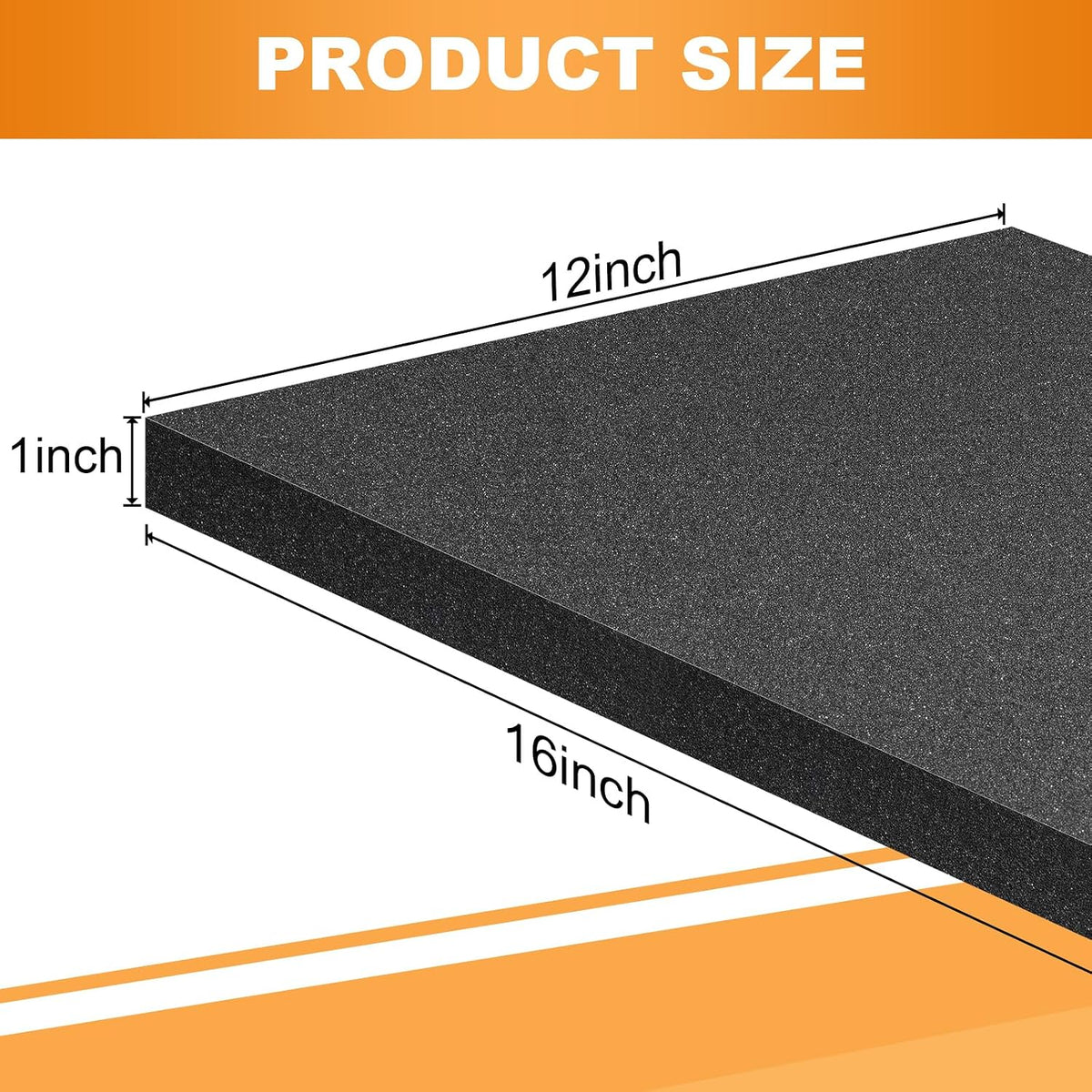 8 Pcs 16" x 12" x 1" Foam Inserts, Padding