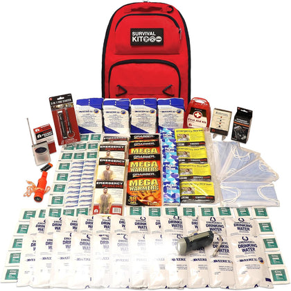1-4 Person, 72 Hour Prepared Survival Kit for Disaster Preparedness | First Aid, Preparedness Tools, Food & Water