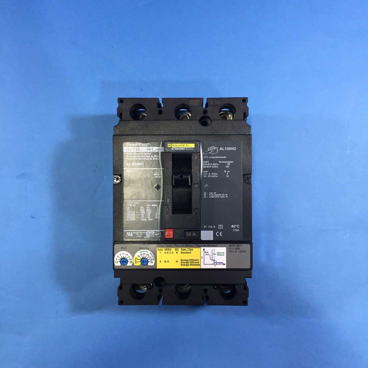 SCHNEIDER ELECTRIC HJL36030M71 Motor Circuit Protector 600V 30A