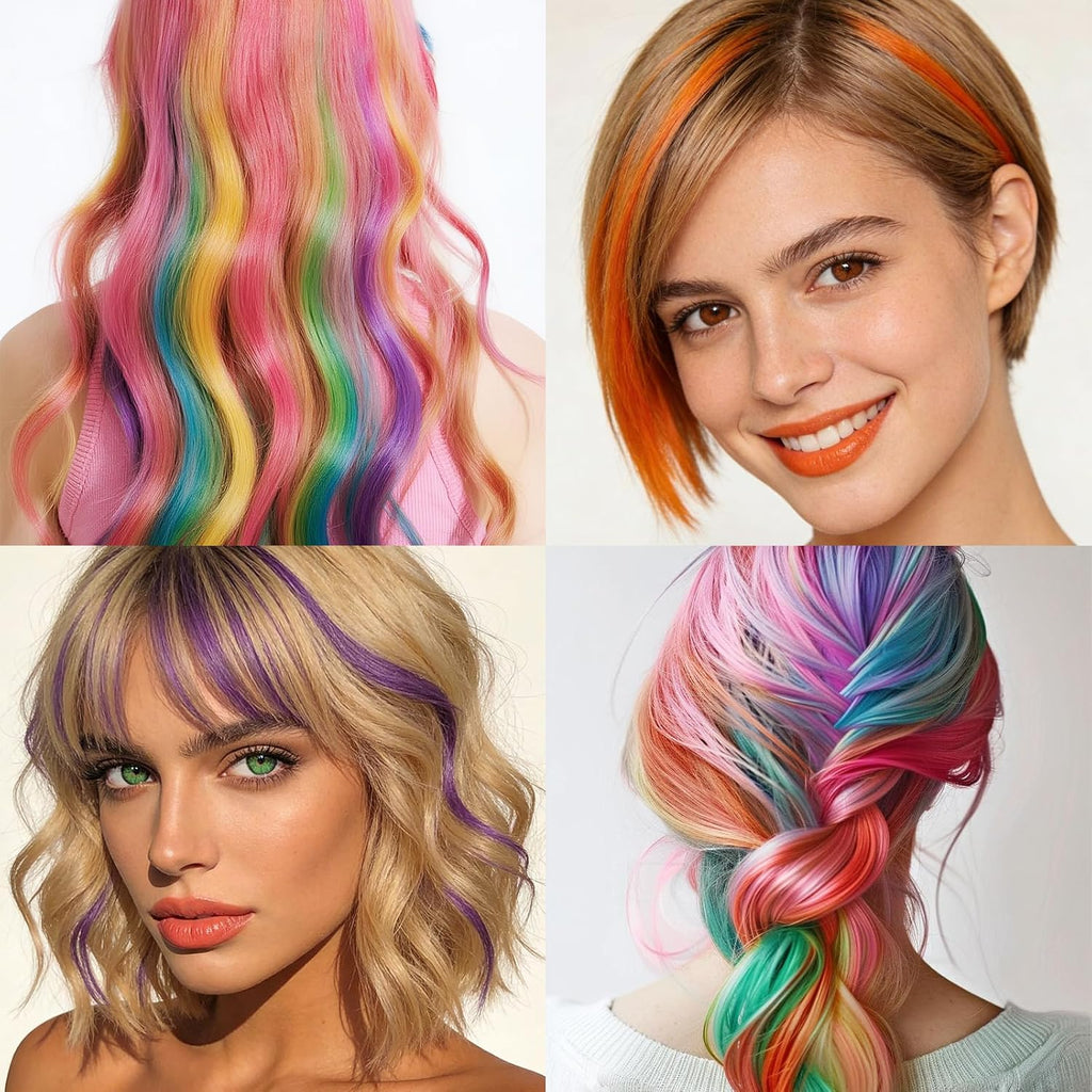 Silicone Highlight Cap Set for Salon Hair Dyeing Color Hair, 8-pcs