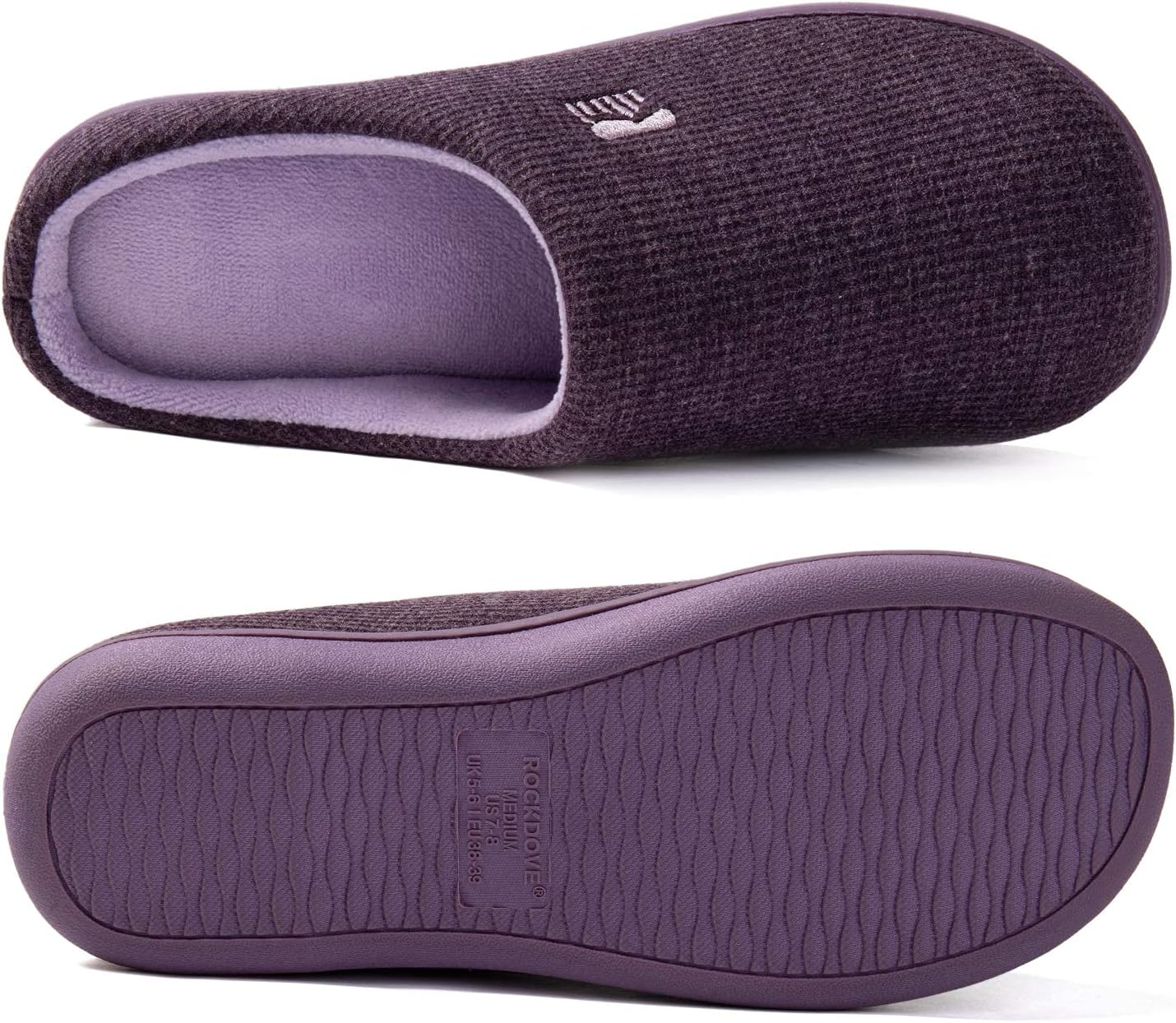 Women's Original Two-Tone Memory Foam Slipper | Slip-on, Indoor/Outdoor, House Use, Non-Slip, Machine Washable