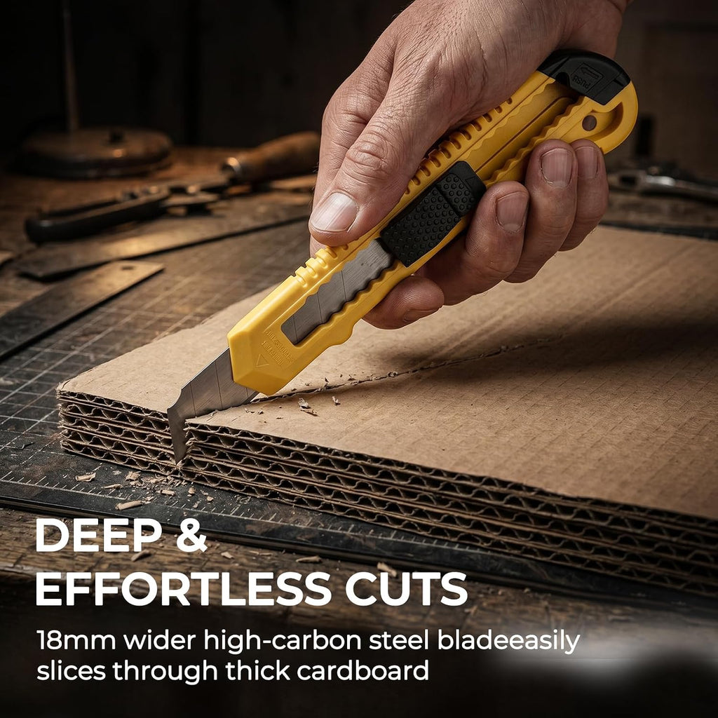 15 PCS Utility Knife, Retractable Box Cutters Razor Knife Snap 9mm