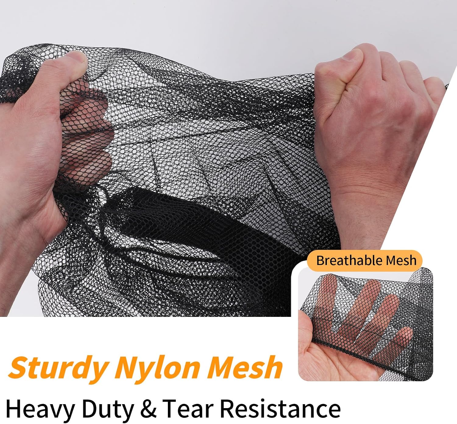 Extra Large Mesh Ball Bag, Heavy Duty 24"x36" Hold 8-10 Soccer Basketball | Drawstring Sports Equipment Net Sack