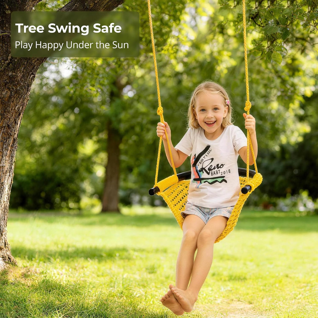 Swing Seat for Kids Heavy Duty Rope Play Secure Children Swing Set,Perfect for