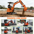 13.5 hp B&S Engine 1.2 Ton Mini Excavator with Pilot Control