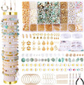 1927 PCS Jewelry Making Supplies Kit, Charm Bracelet Making Kit for Adults, Natural Stone Beads for Irregular Natural