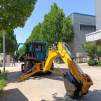 Multi-Functional Tractor Backhoe Loader Earth Moving Equipment Backhoe Machine with Front Bucket and Rear Digger Arm