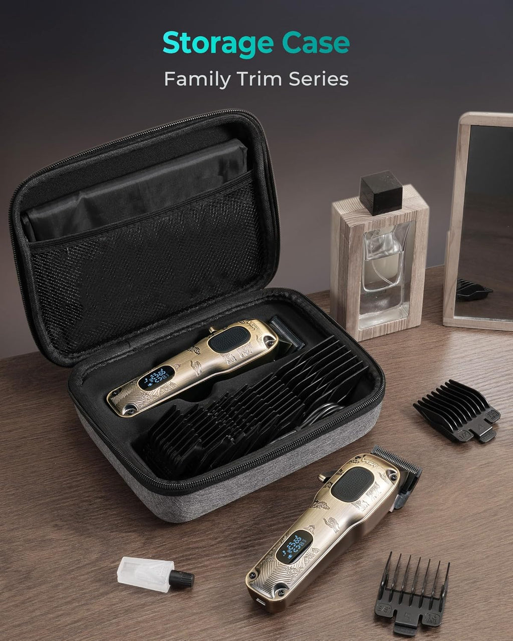 Hair Clippers for Men Professional, Cordless & Corded Barber Clipper | Clippers for Hair Cutting with Package Case