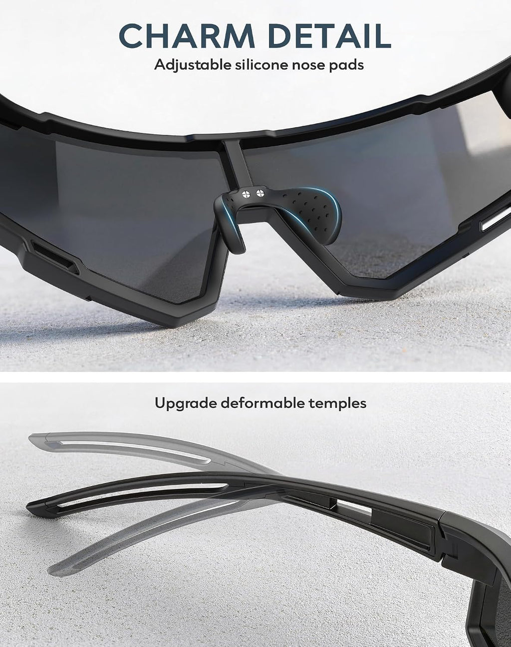Sports Sunglasses-Men Polarized-Mens-Sunglasses Women: Running Sun Glasses with UV400 for Fishing Cycling