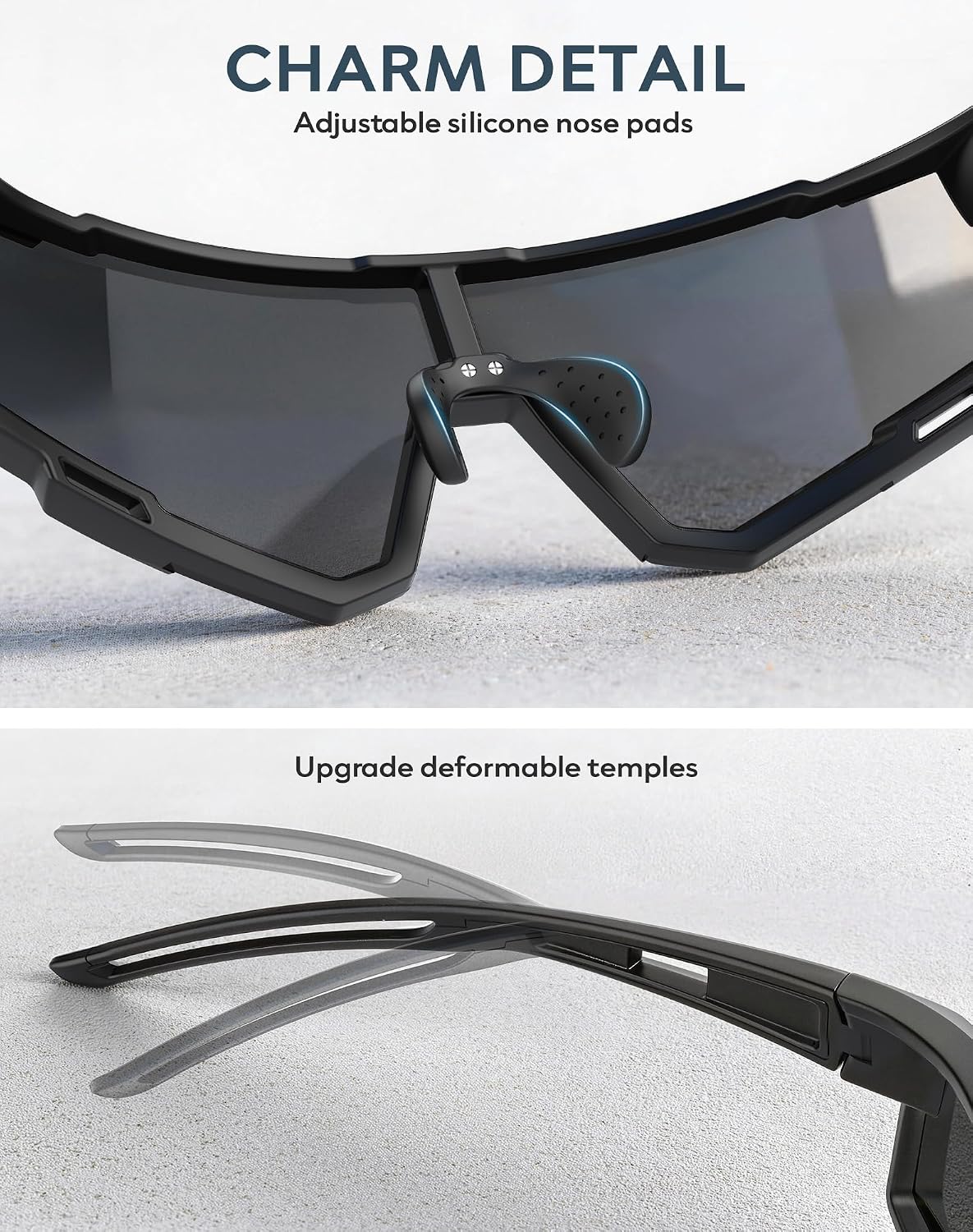 Sports Sunglasses-Men Polarized-Mens-Sunglasses Women: Running Sun Glasses with UV400 for Fishing Cycling