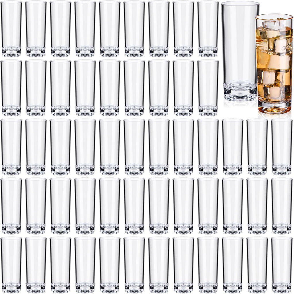 72 Pcs 2.2 oz Shot Glasses Set, Mini Shot Cup Bulk, Tall