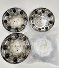 Chrome Center Caps for Chevy Express Van, Avalanche, Silverado Suburban 2500 3500, 8 Lug Wheel Rims, Set of 4