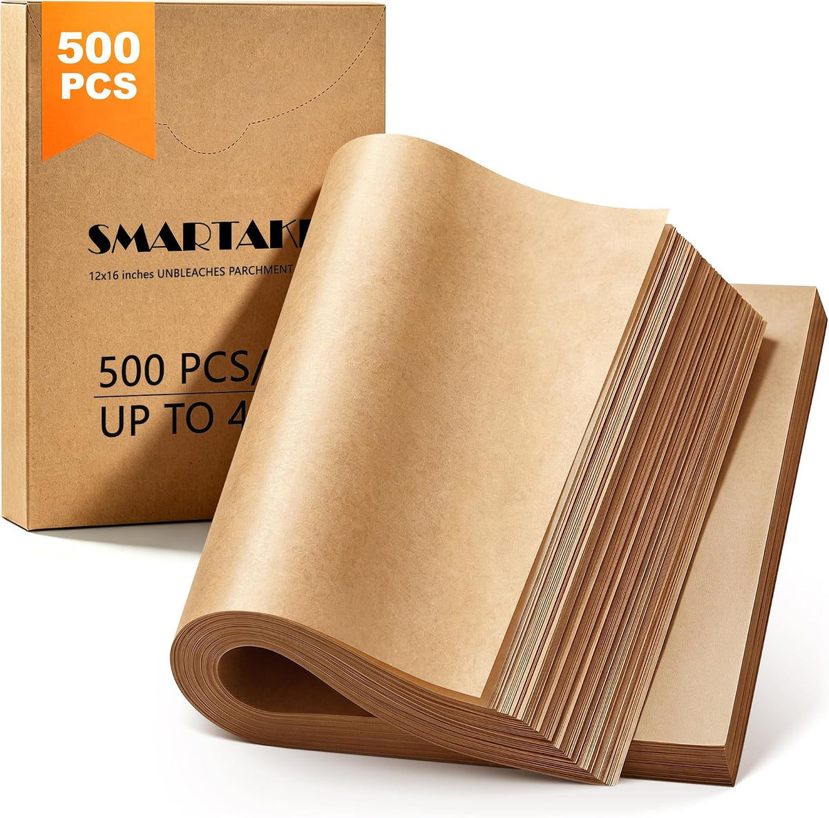 500 Pcs Parchment Paper Baking Sheets, Pre-Cut, 12x16 Inches