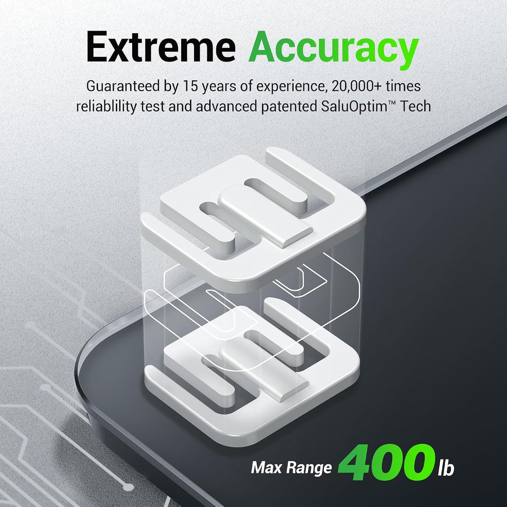 Bathroom Scale for Body Weight, Highly Accurate Digital Weighing Machine for People, Upgraded Batteries Included