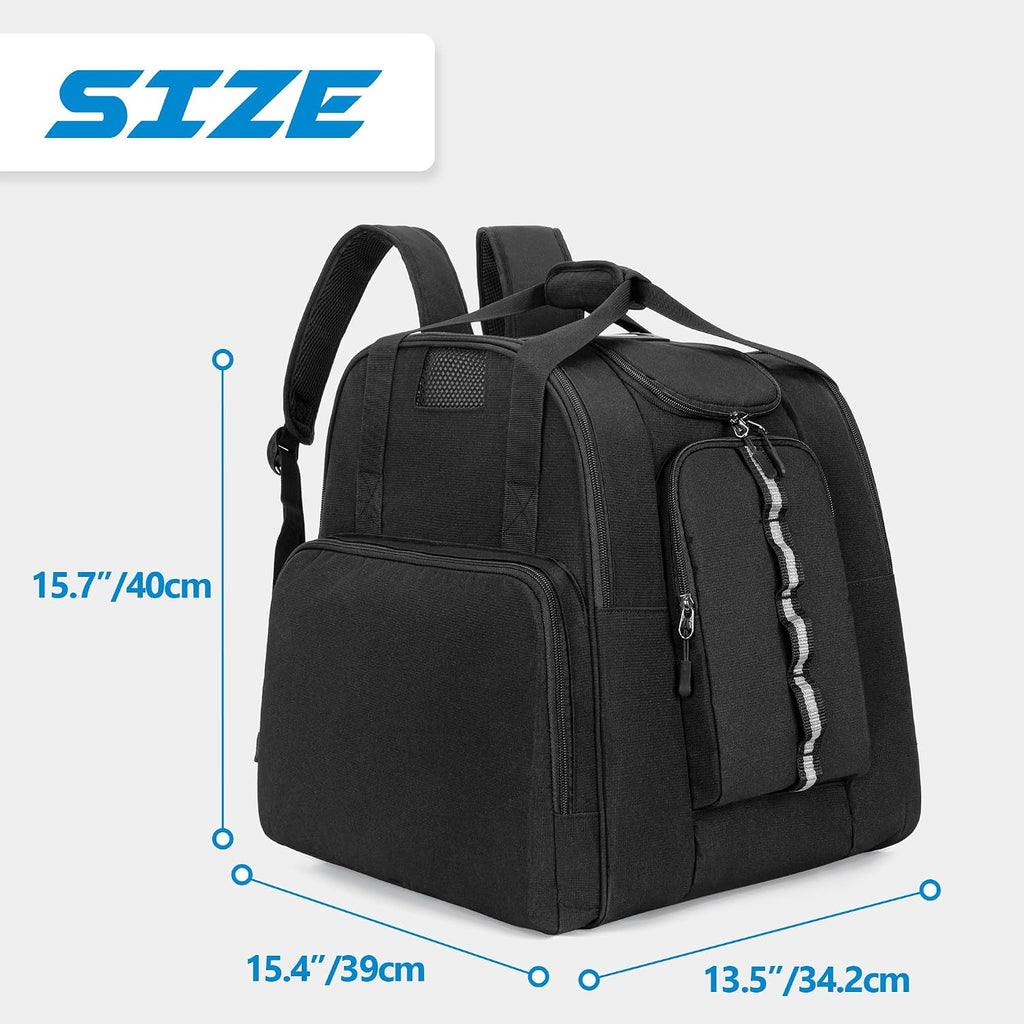 Inline Skate Bag Backpack Ice Hockey Roller Skate Bag for Men Women | Ice Skating Backpack for Shoes Up to US Mens 13