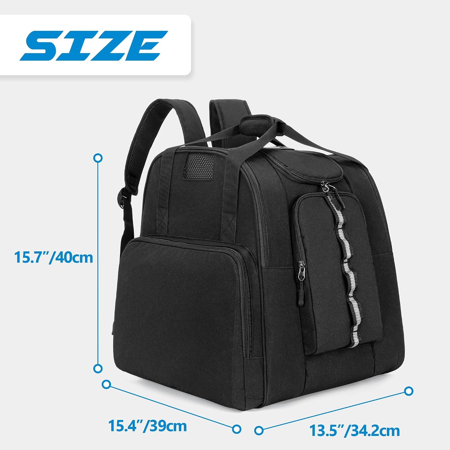 Inline Skate Bag Backpack Ice Hockey Roller Skate Bag for Men Women | Ice Skating Backpack for Shoes Up to US Mens 13