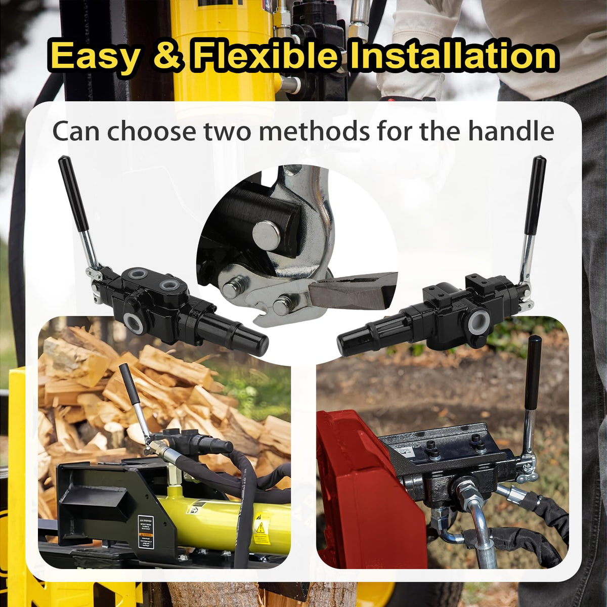 JAHEZYAN Hydraulic Log Splitter Directional Control Valve, 25GPM, Easy Use
