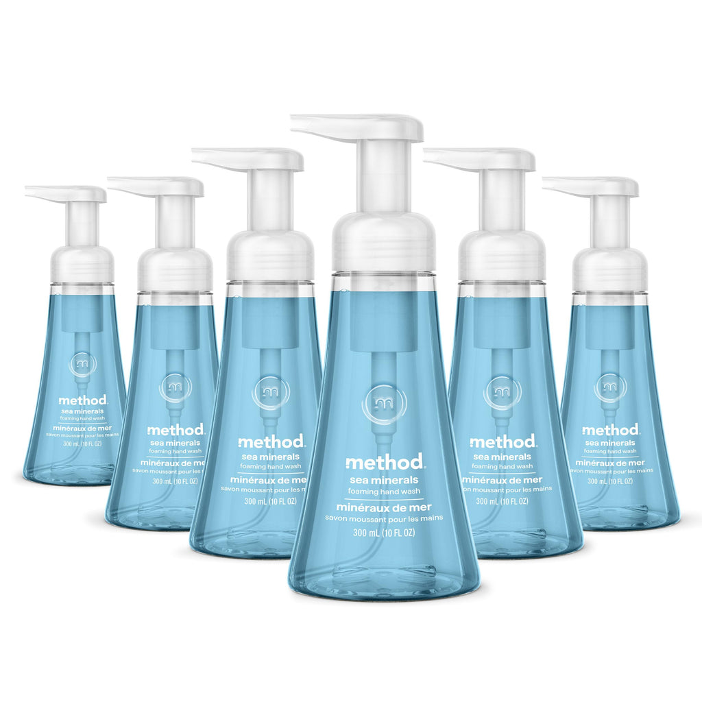 Foaming Hand Wash, Sea Minerals, 10 fl oz, 6 pack