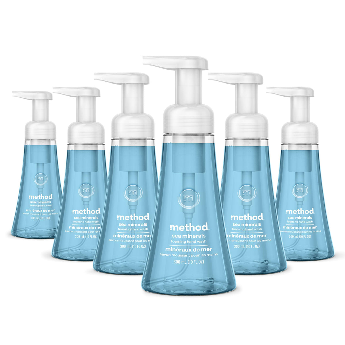 Foaming Hand Wash, Sea Minerals, 10 fl oz, 6 pack
