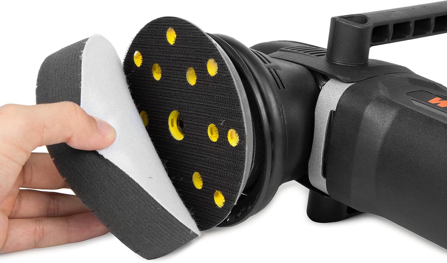 Dual Action Polisher, 5-Inch Professional Grade, 8-Amp with Paddle Switch, 15mm Throw and LED Display (AA6158)