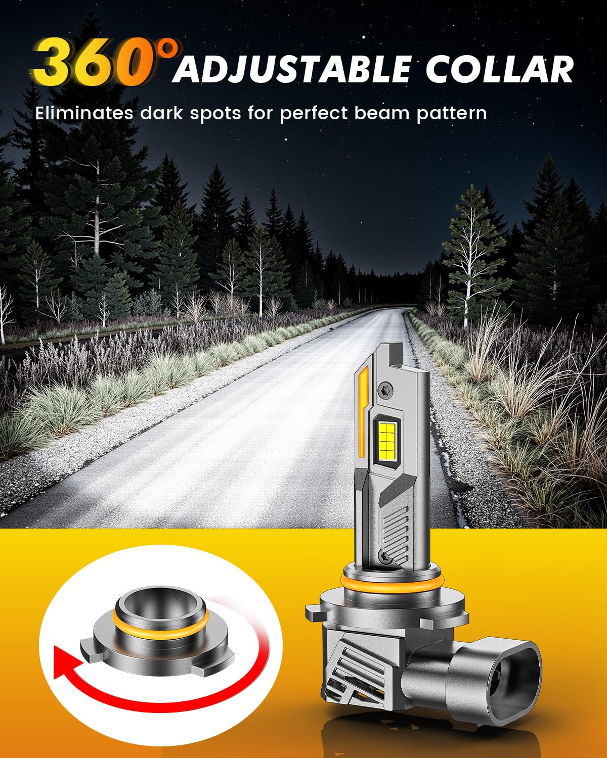9005/HB3 Light Bulbs, 90,000LM 12X Ultra-Bright, Off-Road Only