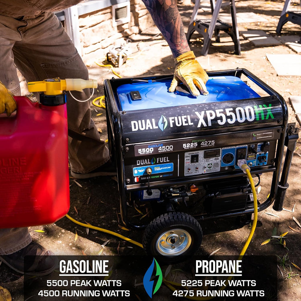XP5500HX 5,500-Watt Dual Fuel Portable Generator - Gas & Propane, Electric Start, RV & Emergency Ready
