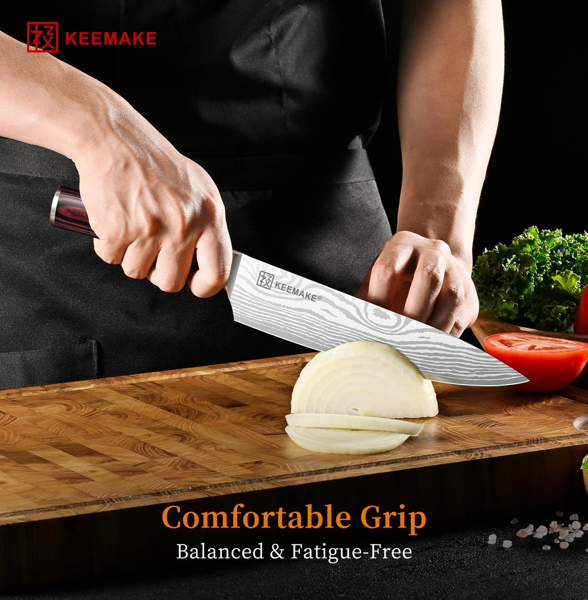 8" Chef Knife, Ultra Sharp Kitchen Knife with Ergonomic Handle