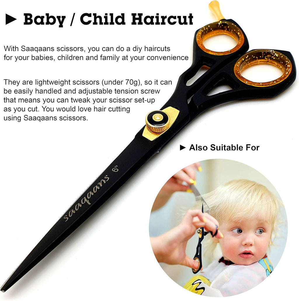 Professional Barber Shears Kit Tools - Hair Cutting Scissors Set for Hairdresser/Hair Salon + Thinning/Texture