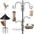Bird Feeders Bird Feeding Station Kit Bird Feeding Pole Wild Bird Feeder Hanging Kit with Squirrel Guard Baffle Suet