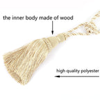 2 Pack Curtain Tiebacks Tassel Drapery Tie-Backs Rope Holdbacks