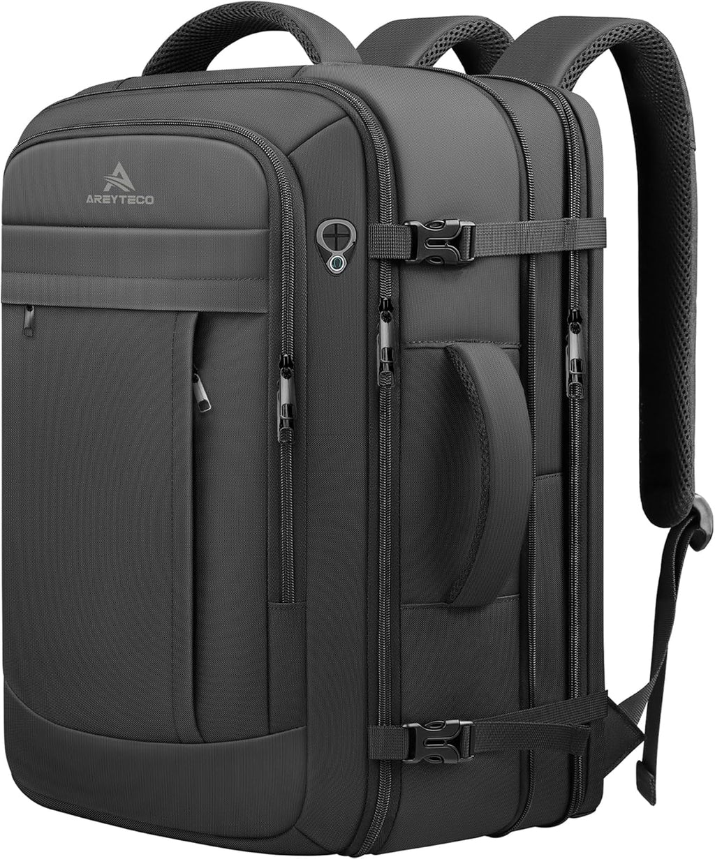 Travel Backpack, 50L Expandable Extra Large Laptop Backpack, Carry On Backpack Water Resistant Business Suitcase