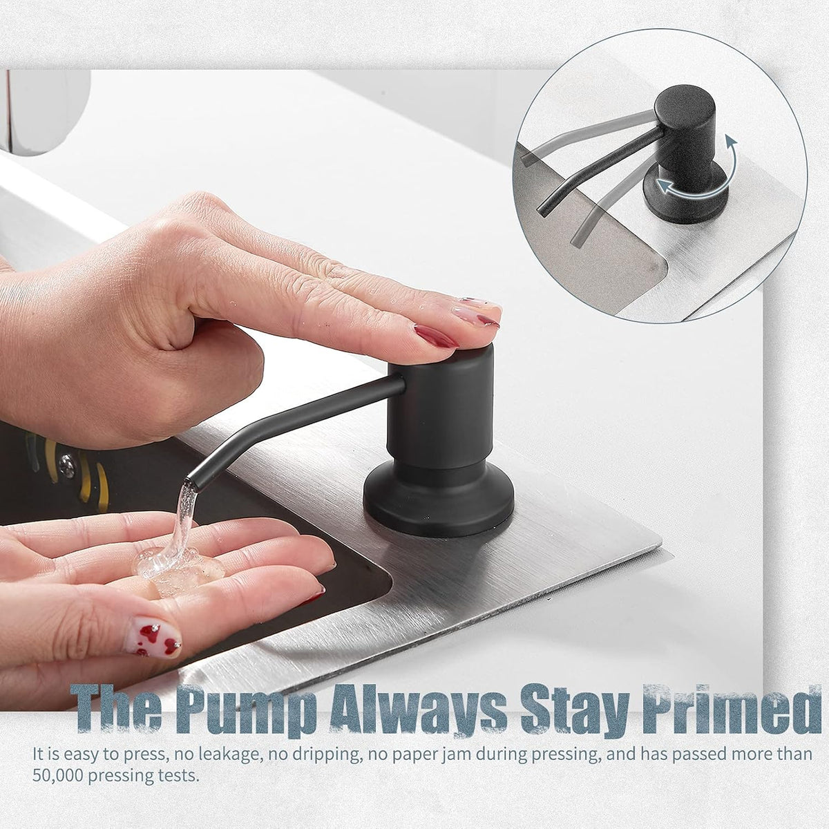 Touchless Kitchen Faucet, Black, with Soap Dispenser and Deck Plate, Motion Sensor Smart Activated Single Handle