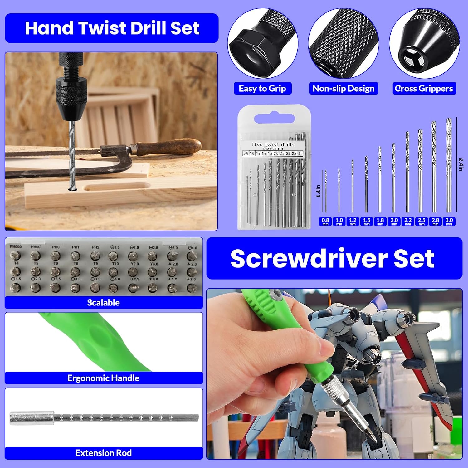 3D Printer Tool Kit, 105 Pcs 3D Printer Accessories Includes Deburring Tool, Removal Tools, Digital Caliper, Cutting