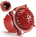 Cast Iron Foot Valve, NPT Threaded Check Valve with Strainer, 4 Inch