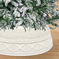 Christmas Tree Collar, 29 inch Knit Xmas Tree Collar, Christmas Tree Collars for Atificial Trees, Tree Stand Base
