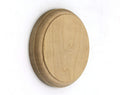 Paint Grade Round Rosette, Solid Hardwood, 4 1/2" x 3/4" Stair Part Fitting