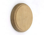 Paint Grade Round Rosette, Solid Hardwood, 4 1/2" x 3/4" Stair Part Fitting